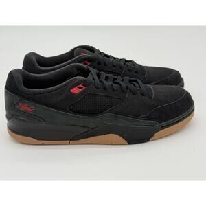 Size 10.5 - Jordan Flight Court Black Red Gum HF3255-001 No Box Lid